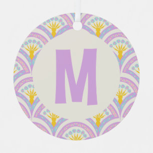 Pastel Scallop Pattern Metal Tree Decoration