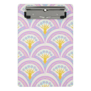 Pastel Scallop Pattern Mini Clipboard
