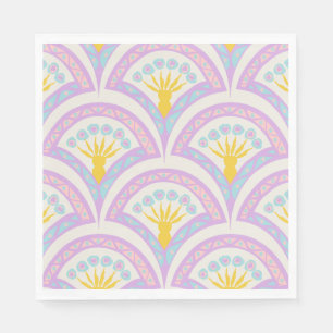 Pastel Scallop Pattern Napkin
