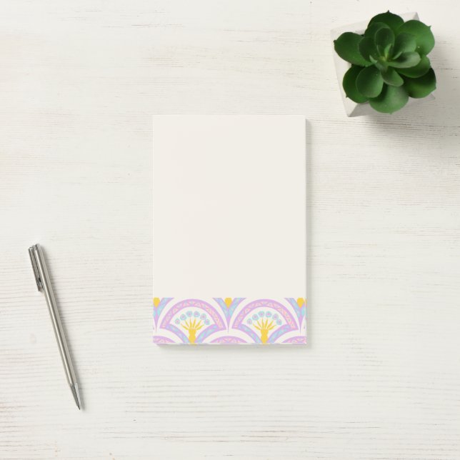 Pastel Scallop Pattern Post-it Notes (Office)