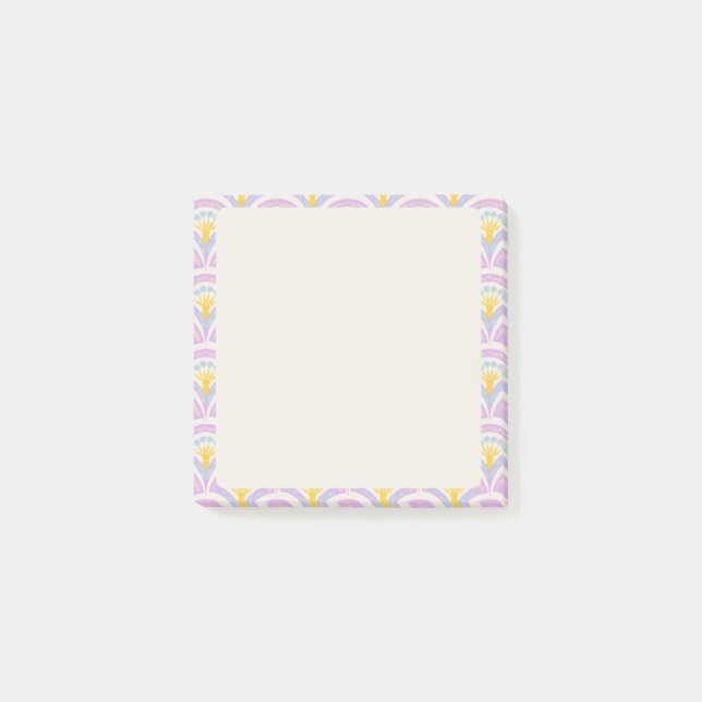 Pastel Scallop Pattern Post-it Notes (Front)