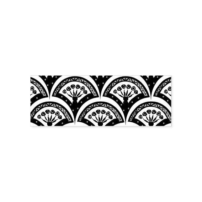 Pastel Scallop Pattern Self-inking Stamp (Design)