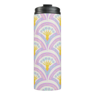 Pastel Scallop Pattern Thermal Tumbler