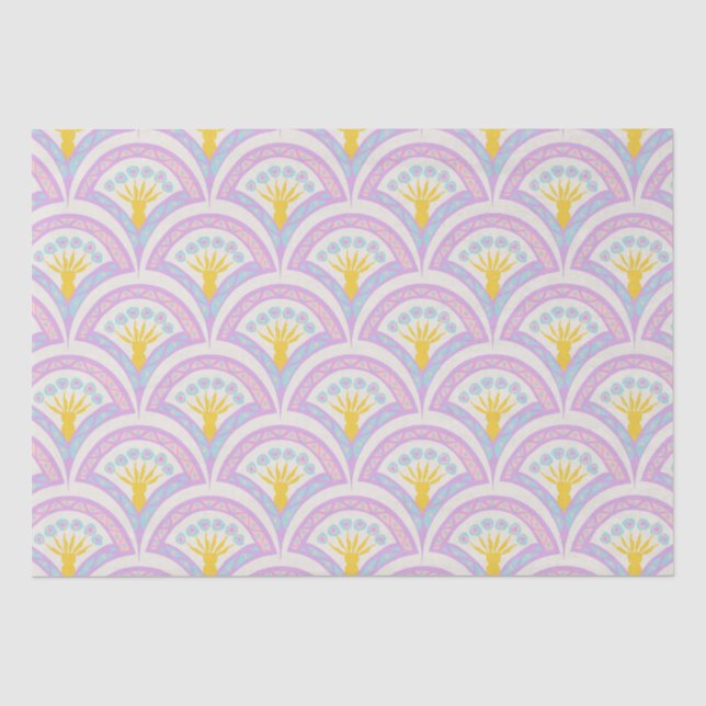 Pastel Scallop Pattern Tissue Paper (Front)