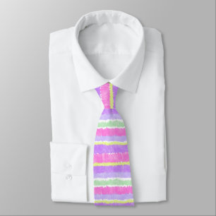 Pastel Scribble Stripes Tie