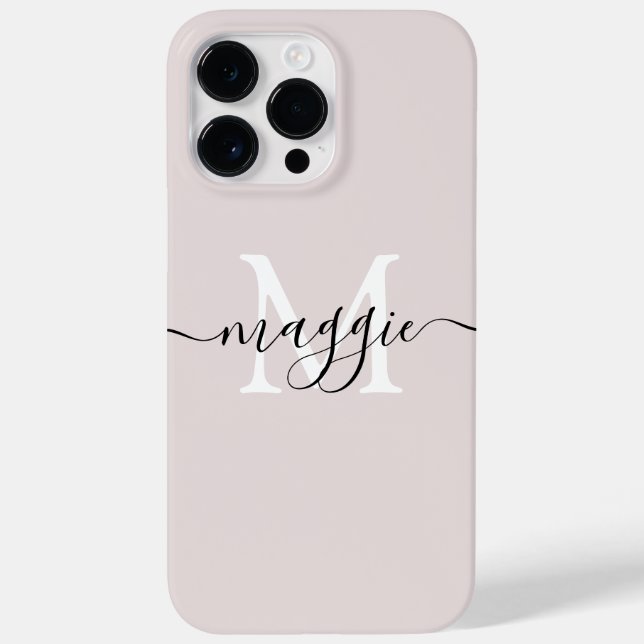 Pastel Script Monogram Personalised Phone Case (Back)