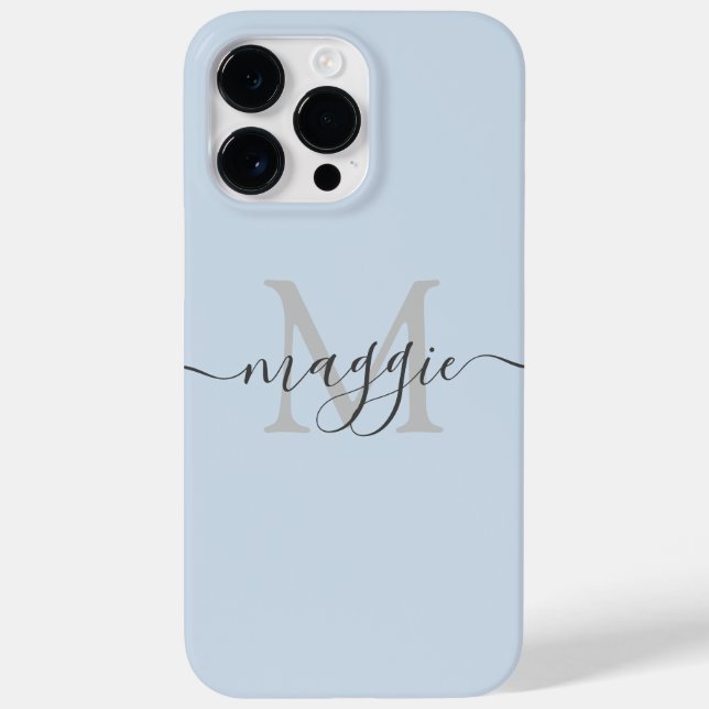Pastel Script Monogram Thermal Tumbler  Case-Mate iPhone Case (Back)