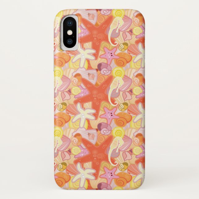Pastel Sea Creatures | Monogram Case-Mate iPhone Case (Back)