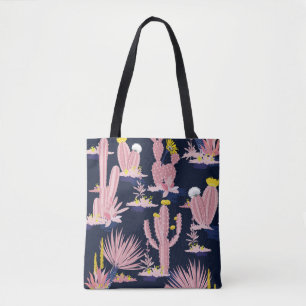 Pastel Seamless pattern vintage summer cactus on d Tote Bag