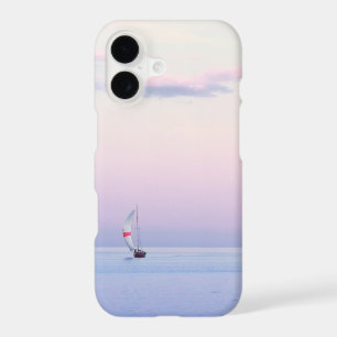 Pastel Seascape with a Sailboat