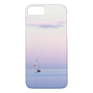Pastel Seascape with a Sailboat Case-Mate iPhone Case