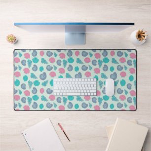 Pastel Seashell Pattern 1 Desk Mat