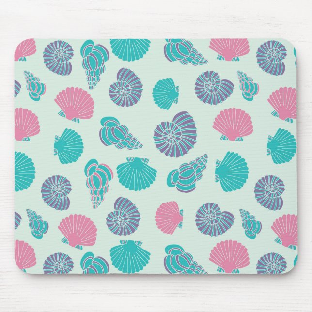 Pastel Seashell Pattern 1 Mouse Pad (Front)