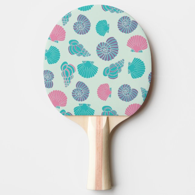 Pastel Seashell Pattern 1 Ping Pong Paddle (Front)
