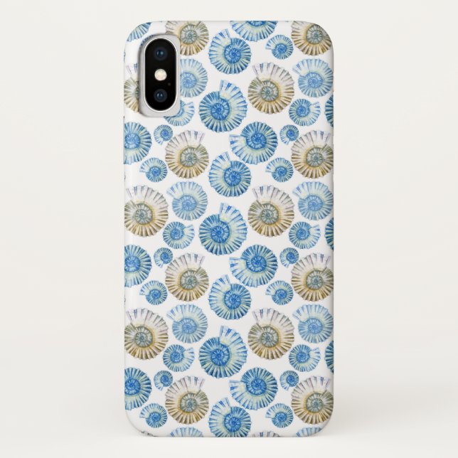 Pastel Seashell Pattern 2 Case-Mate iPhone Case (Back)