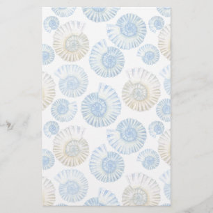 Pastel Seashell Pattern 2 Stationery