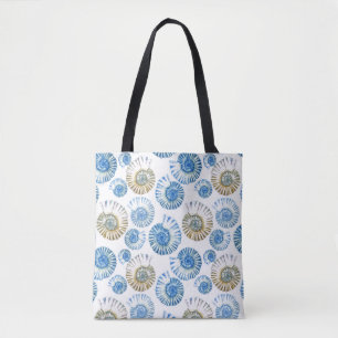 Pastel Seashell Pattern 2 Tote Bag