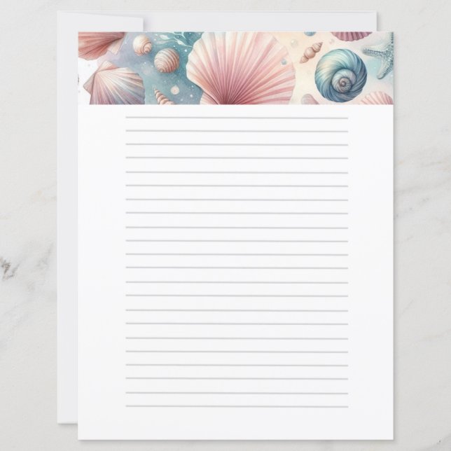 Pastel Seashels Nautical (Front)