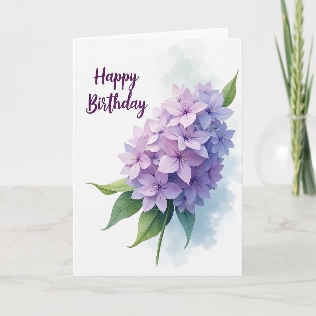 Pastel Serene Birthday Card (Front)
