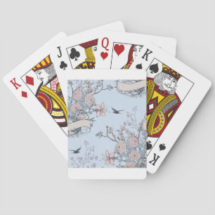 pastel shabby chic playing cards