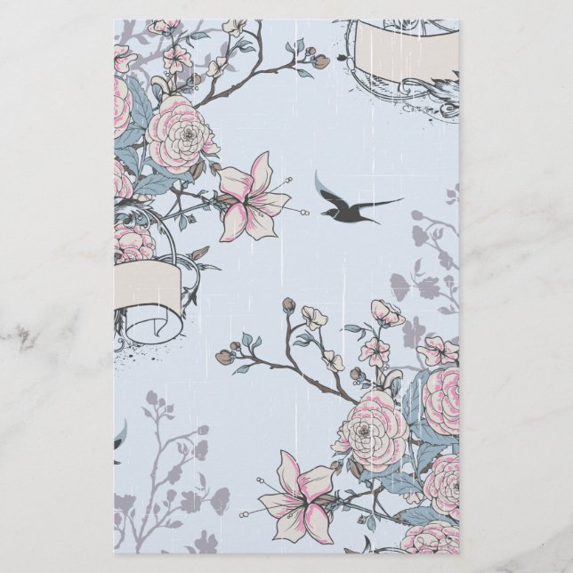 pastel shabby chic stationery (Front)