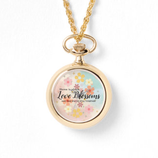 Pastel Shade Petals Alloy Chains Neckle eWatch  Watch