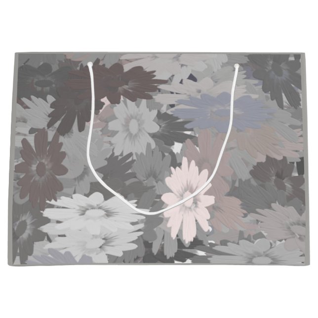 Pastel Shades of Grey and Pink Gift Bag (Front)