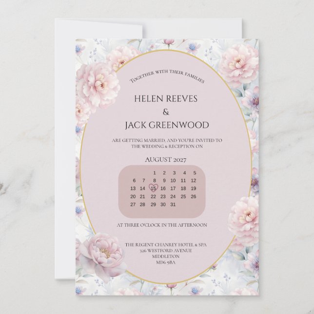 Pastel Shades Save the Date Wedding Invitation (Front)