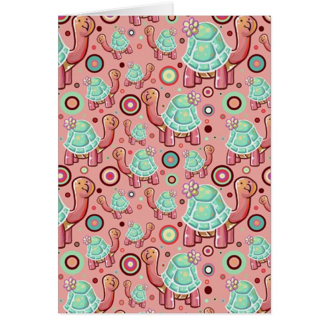 Pastel Shell Flower Tortoise Pattern (Front)