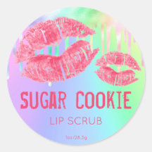Pastel Shimmer Lip Scrub Product Label