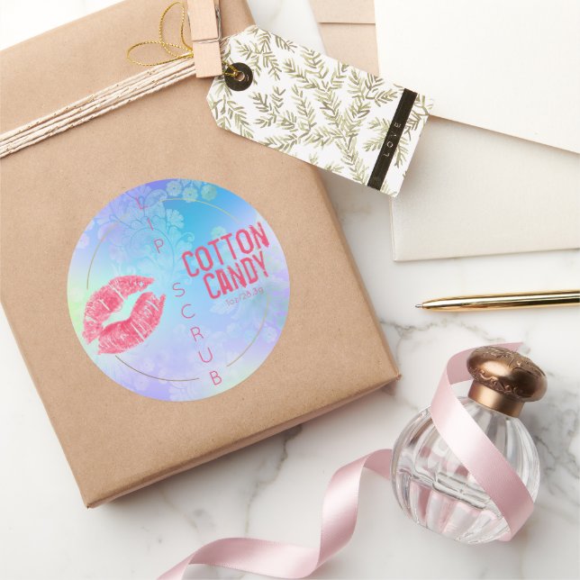 Pastel Shimmer Lip Scrub Product Label (Gifting)