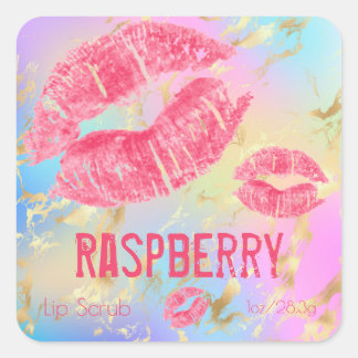 Pastel Shimmer Sugar Lip Scrub Product Label