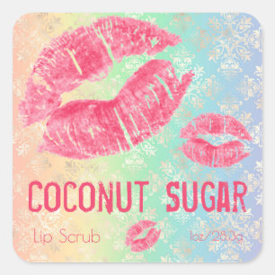 Pastel Shimmer Sugar Lip Scrub Product Label