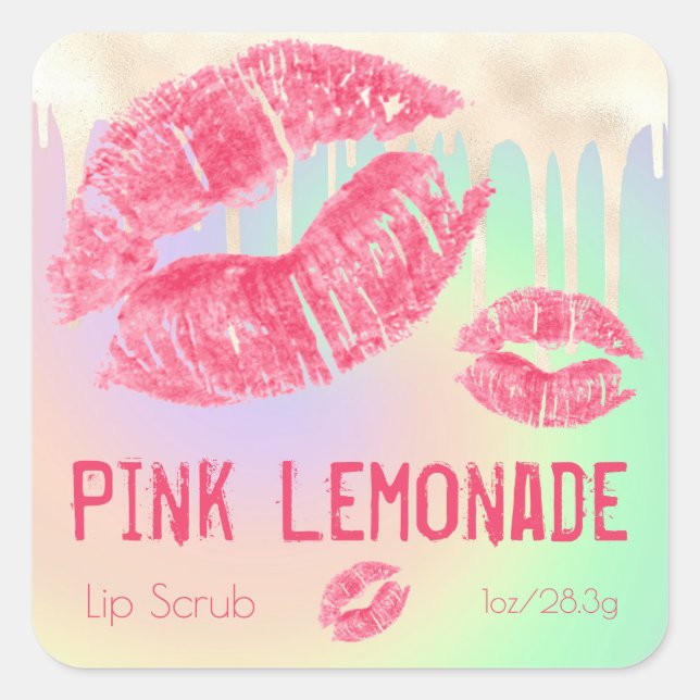 Pastel Shimmer Sugar Scrub Product Label (Front)