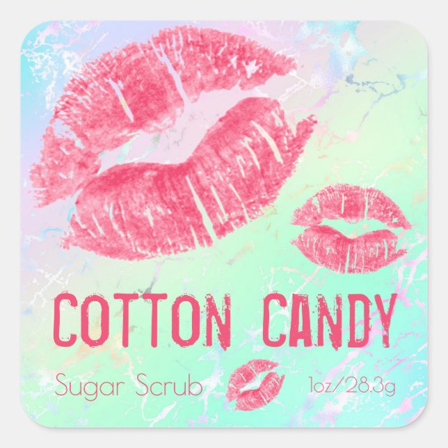 Pastel Shimmer Sugar Scrub Product Label (Front)