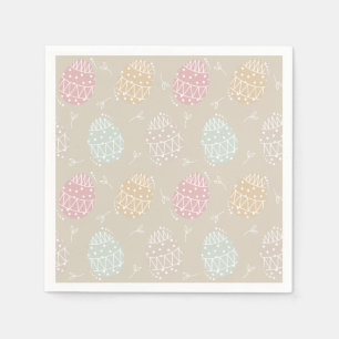 Pastel Simple Easter Eggs Napkin