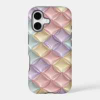 Pastel Simulated 3-d Quilted Puff 