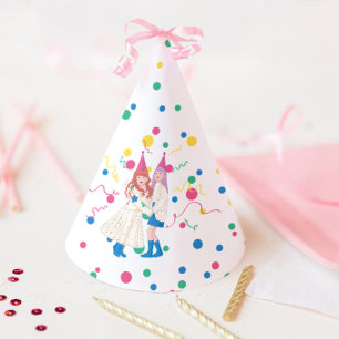 Pastel Sisters Joint Birthday Party Hat