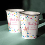 Pastel Sisters Joint Birthday Party Paper Cups<br><div class="desc">Celebrate your sisters’ joint birthday with this cheerful pastel Paper Cups featuring two whimsical girls in party hats, playful dots, and curly streamers on a clean white background. The sweet pink, blue, yellow, and green palette creates a light and joyful party feel. Personalise the text with names, age, date, time,...</div>