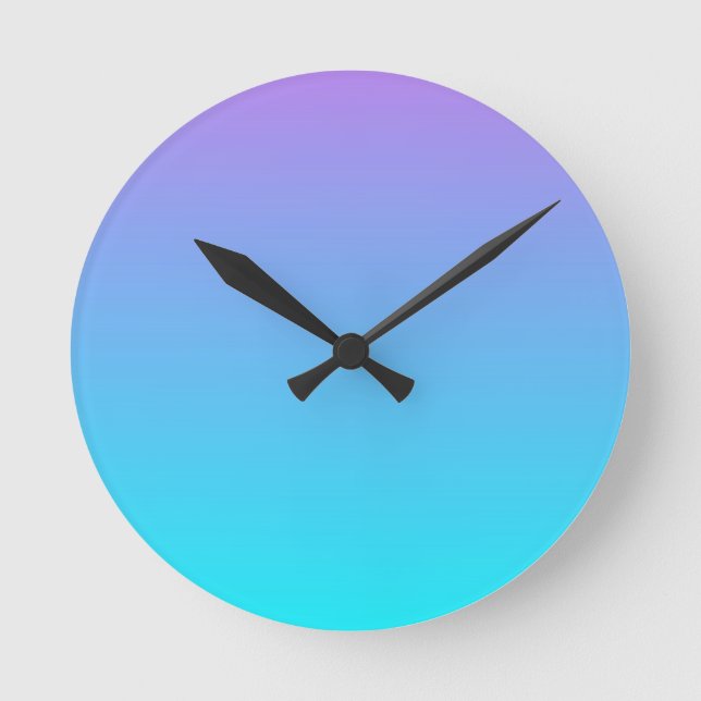 Pastel Skies Round Clock (Front)