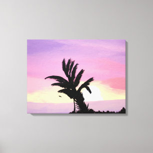 Pastel Skies Wrapped Canvas Print