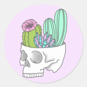 Pastel Skull Sticker