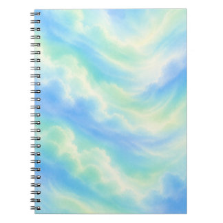 Pastel Sky Aesthetic Notebook | Cute Colourful Blu