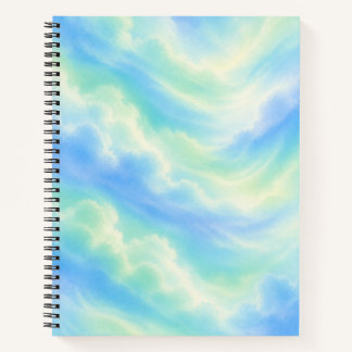 Pastel Sky Aesthetic Notebook | Dreamy Blue Clouds