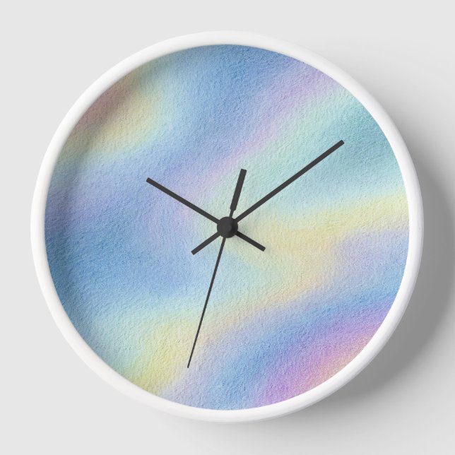 Pastel Sky Drift Clock (Front)