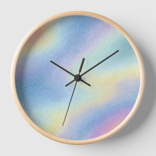 Pastel Sky Drift Clock