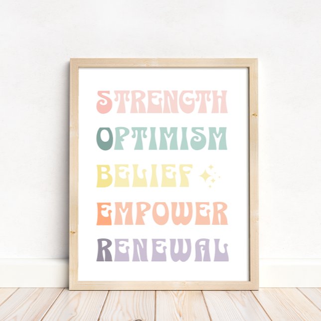 Pastel Sober Support  Poster (Creator Uploaded)