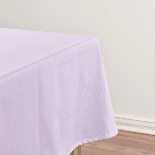 Pastel Soft Lilac Solid Colour | Classic Elegant  Tablecloth (In Situ)