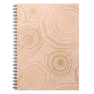 Pastel spider web: Halloween pattern. Notebook