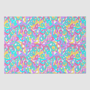 Pastel Spirals Abstract Print Tissue Paper